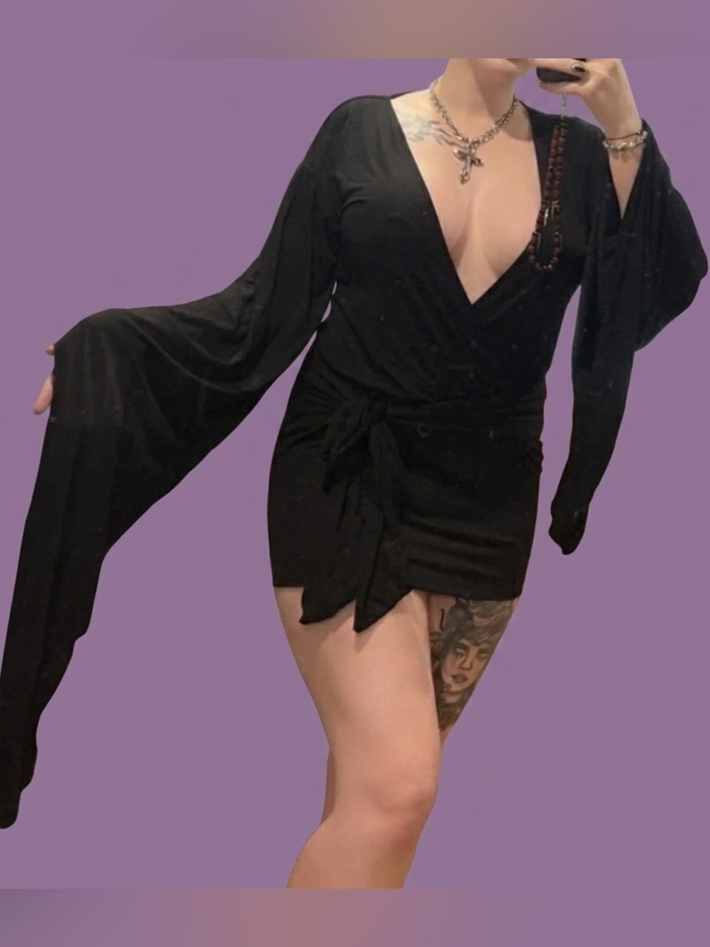 Dolls Kill x Widow - Glamour Appeal Mini Dress